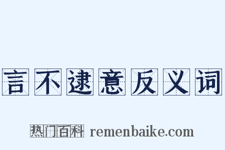 言不逮意反义词是什么意思的图片